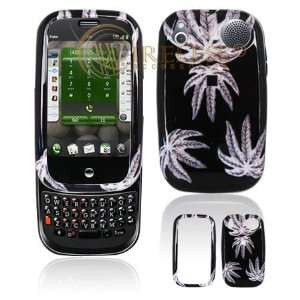  Black with White Weed Marijuana Leaf Design Snap On Cover 