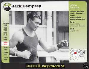 JACK DEMPSEY Boxing Champion 1995 GROLIER STORY CARD  
