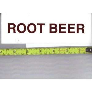  Large Rectangle Size Generic Root Beer Logo Soda Vending 
