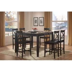  5366 367 Billings Counter Height Table with Lazy Susan Set 