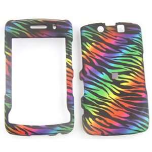 Blackberry Storm 2 9550 Rainbow Zebra Print on Black Hard Case/Cover 