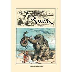   Vintage Art Puck Magazine Bismarcks Boost   06438 2