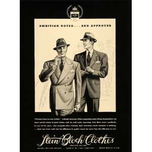  1937 Ad Stein Bloch Clothing Rochester Mens Topcoats 