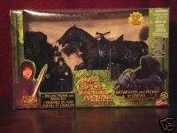 LOTR LORD OF THE RINGS DELUXE RINGWRAITH HORSE MIB LOT  