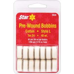   Thread Pre Wound Bobbins, Natural, 14 Package Arts, Crafts & Sewing