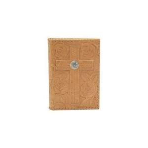  Natural Leather Hand Tooled Bible Cover 
