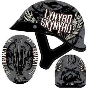  Rockhard LYNYRD SYNYRD Wing Half Helmet Small  Black 