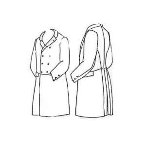  Double Breasted Frockcoat Pattern   Size Small (34 38 