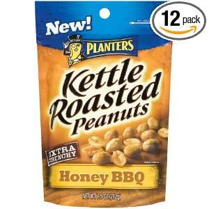 Planters Kettle Roasted Honey Barbeque, 7.5 Ounce Packages (Pack of 12 