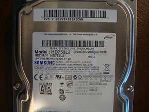Samsung HD753LJ REV.A F1_3D SATA (750gb/7200rpm/32M) Hard Drive 