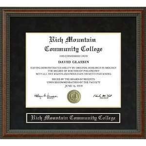   Mountain Community College (RMCC) Diploma Frame
