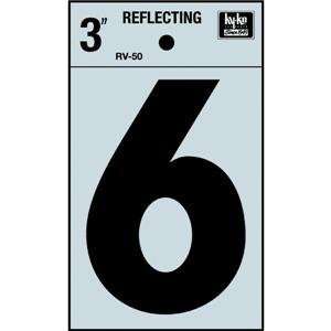  Hy Ko Prod. RV 50 6 3 Reflecting Numbers (Pack of 10 