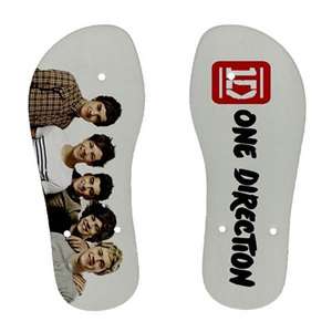 One Direction 1D Photo Beach Summer Flip Flop Shoes Girl Boy Unisex 