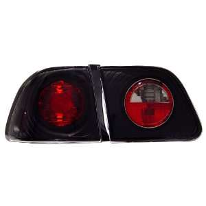 Anzo USA 221068 Honda Civic Black Tail Light Assembly   (Sold in Pairs 