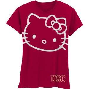   Trojans Hello Kitty Inverse Girls Crew Tee Shirt
