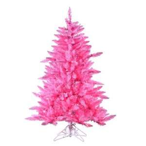 Pre Lit Designer Pink Ashley Spruce Artificial Christmas Tree 