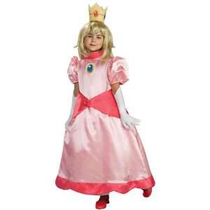    Childs Deluxe Princess Peach Halloween Costume Toys & Games
