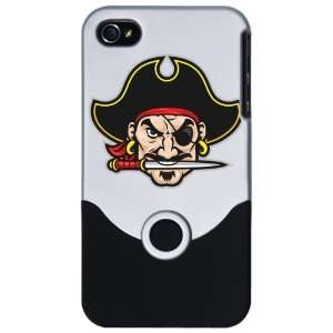  iPhone 4 or 4S Slider Case Silver Pirate Head with Knife 