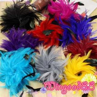   Cocktail Wedding Party Feather Hair Claw Clip Brooch Pin New  