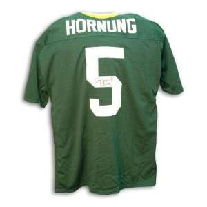 Paul Hornung Autographed/Hand Signed Notre Dame Fighting Irish Green 