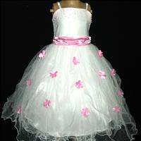   Baby Pinks Wedding Bridesmaid Pageant Flower Girls Dress AGE SIZE 4 5T