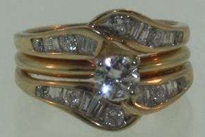 14k yellow gold gia diamond engagement ring jacket  