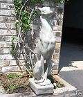 concrete greyhound whippet dog statue monument  