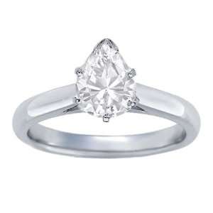  GIA Certified Solitaire Diamond Engagement Ring in White/Yellow 
