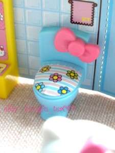 Sanrio Hello Kitty Miniature House Set Living Room Bedroom Bathroom 