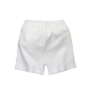  Solid Color Shorts by Zutano   White   6 12 Mths Baby