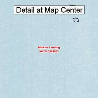  USGS Topographic Quadrangle Map   Mickler Landing, Florida 