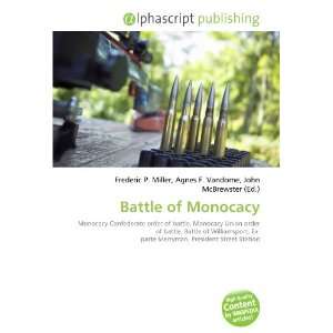  Battle of Monocacy (9786133900790) Books
