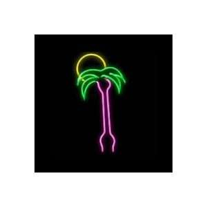  Sun and Palm Tree Neon Sculpture 12 x 30.5