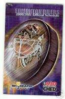 2000 01 Edmonton Oilers Hockey Schedule NHL  