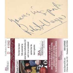  Roberto Vargas Autographed 3x5 Card   Milwaukee Braves 