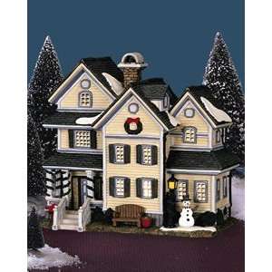   Plymouth Corners Porcelain Lighted Hobart House #45036