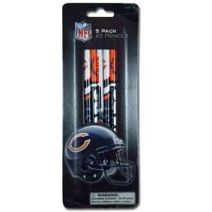  NFL Chicago Bears 5pk Pencils on Reverse blister card 