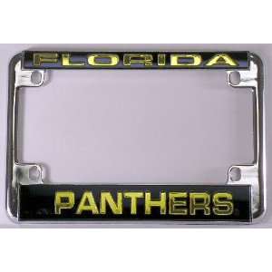   Panthers Chrome Motorcycle License Plate Frame