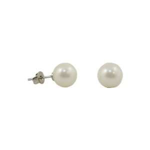  8mm Cream Mother of Pearl Studs Jewelry