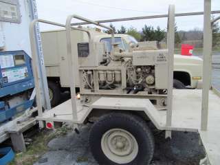 5kw Military Generator and 3/4 ton trailer   diesel / onan  