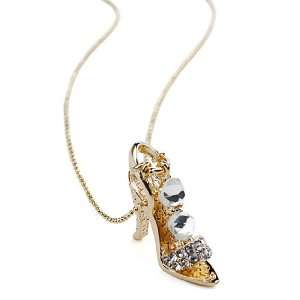   and Crystal High Heel Charm Pendant Necklace Fashion Jewelry Jewelry