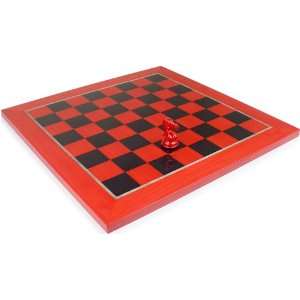  Tulip Red & Black High Gloss Deluxe Chess Board   2.125 
