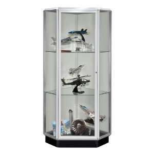  Waddell Display Cases Prominence Free Standing Corner 