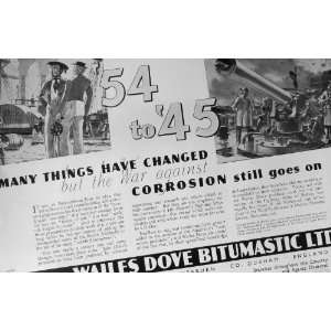  1953 54 Wailes Dove Bitumastic Corrosion Products