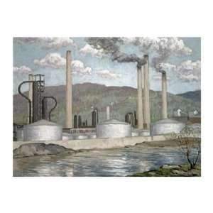  Christian J. Walter   Petroleum Refinery Giclee Canvas 