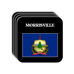 US State Flag   MORRISVILLE, Vermont (VT) Set of 4 Mini 