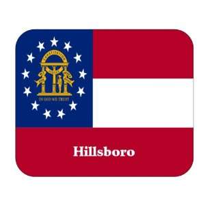  US State Flag   Hillsboro, Georgia (GA) Mouse Pad 