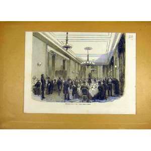  1853 Lord Warden Dover Dining Room Building Print