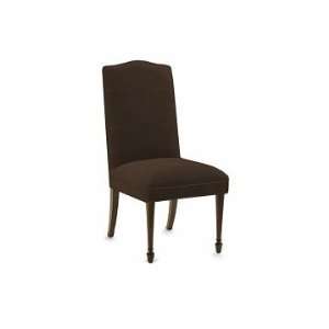   Morgan Side Chair, Leather, Chocolate, Dark Walnut Furniture & Decor