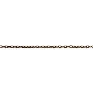  Vintaj Natural Brass Flat Oval Cable Chain Arts, Crafts 